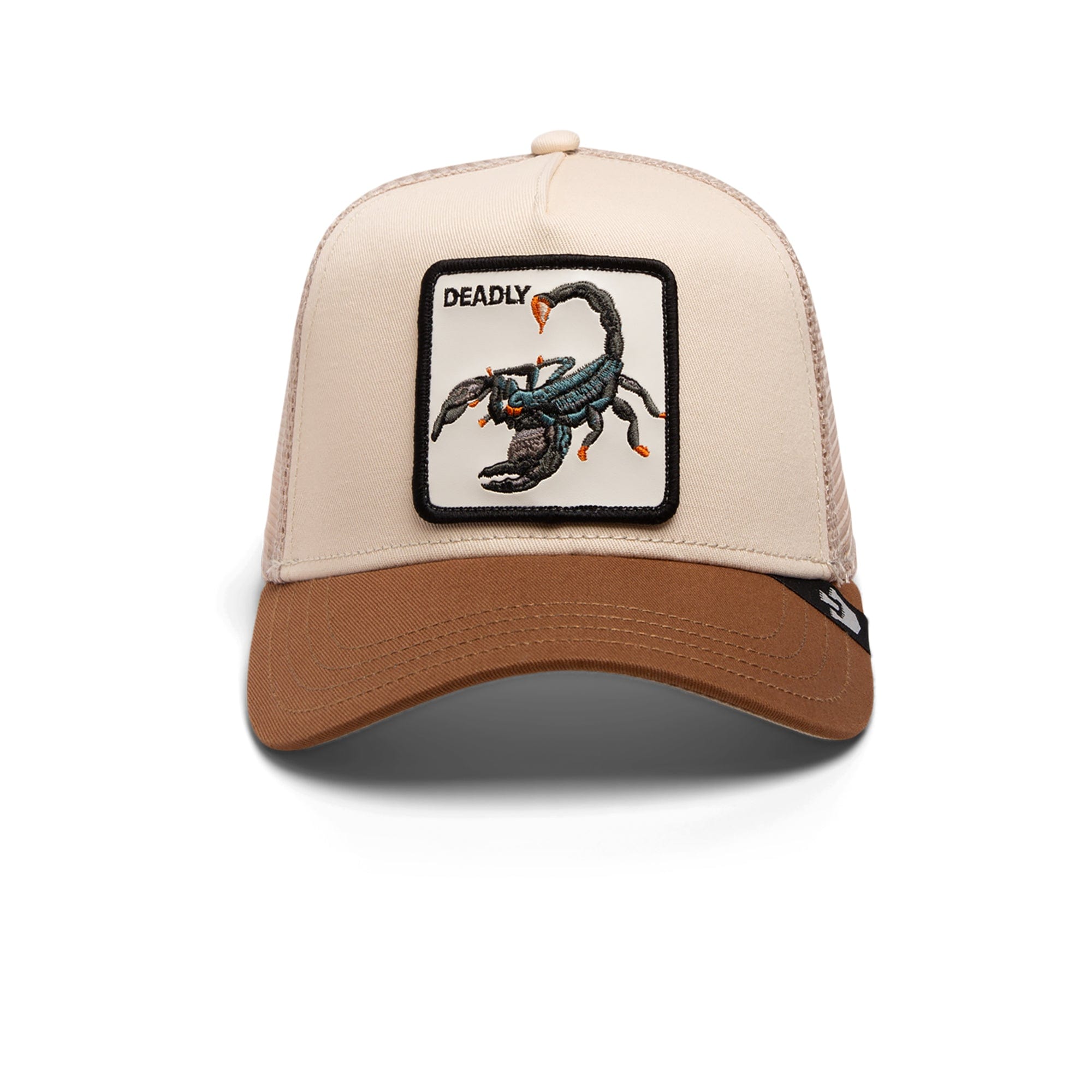 Jockey Trucker Goorin Bros The Deadliest Scorpion Unisex Beige Café