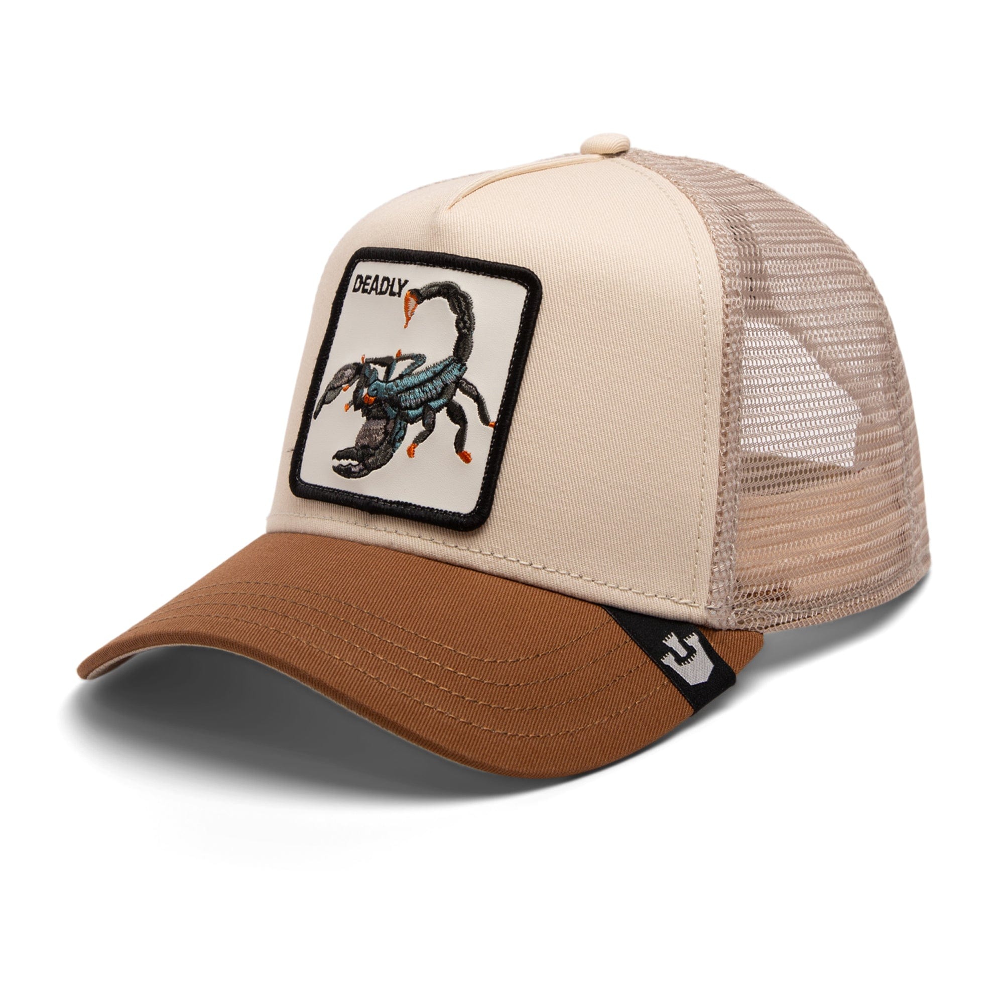 Jockey Trucker Goorin Bros The Deadliest Scorpion Unisex Beige Café