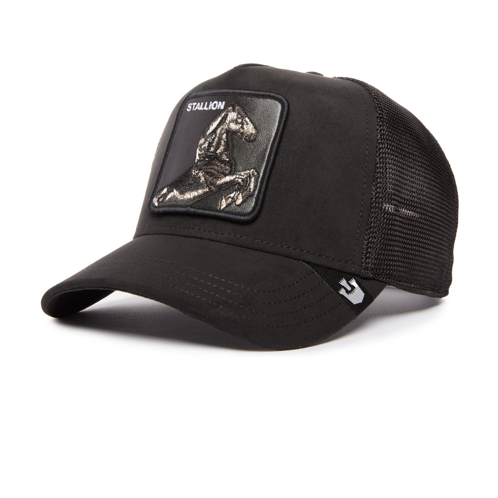 Jockey Trucker Goorin Bros The Suede Stallion Unisex Negro