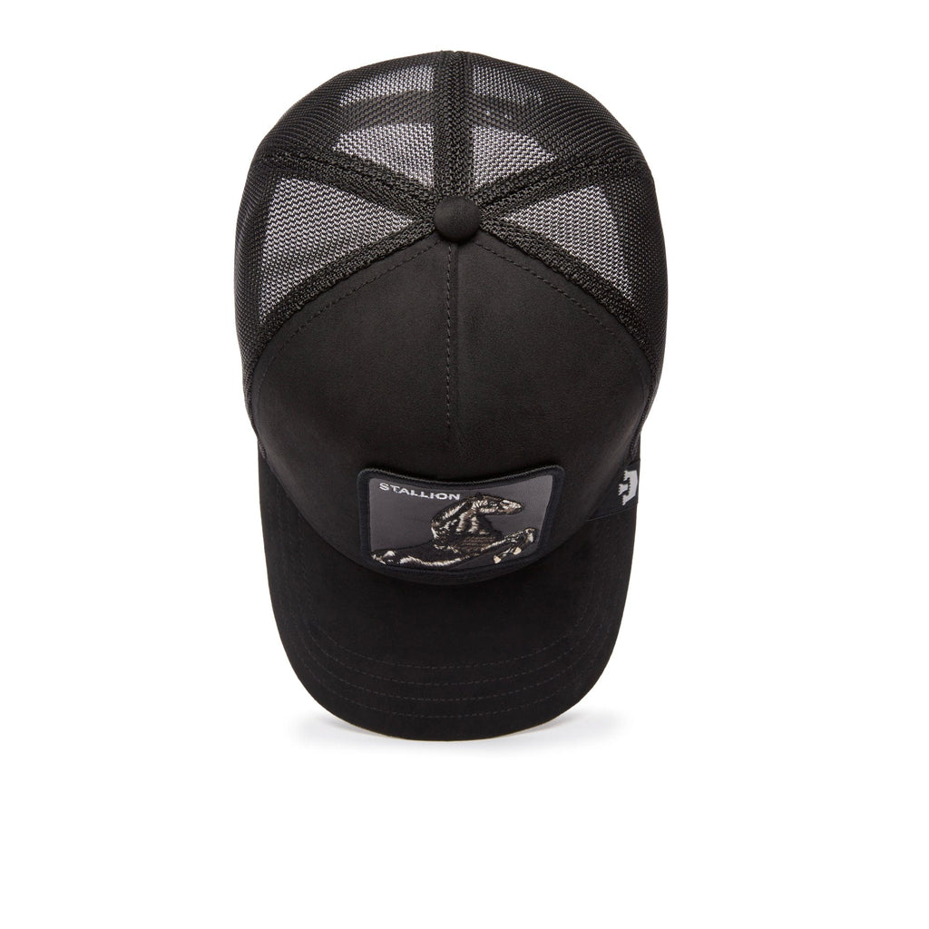 Jockey Trucker Goorin Bros The Suede Stallion Unisex Negro