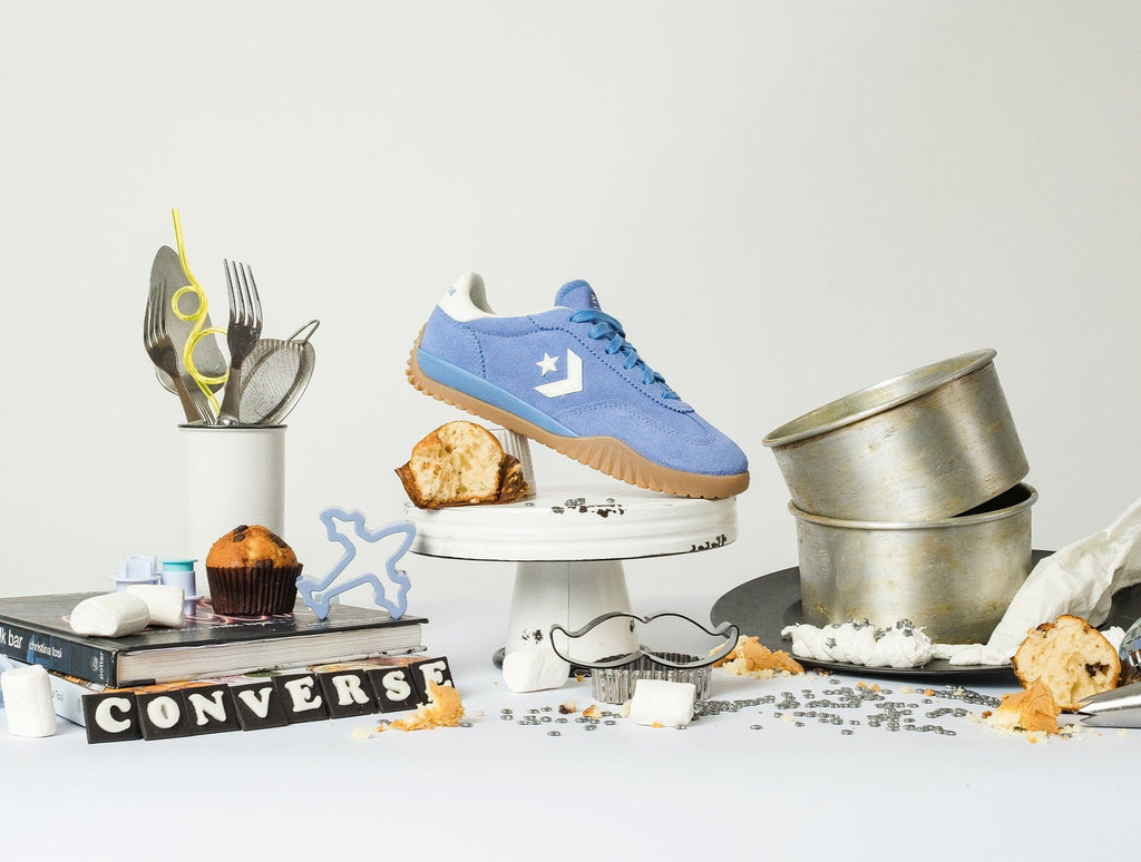 Zapatilla Converse Run Star Trainer Mujer Azul - Blanco - Suela Gum