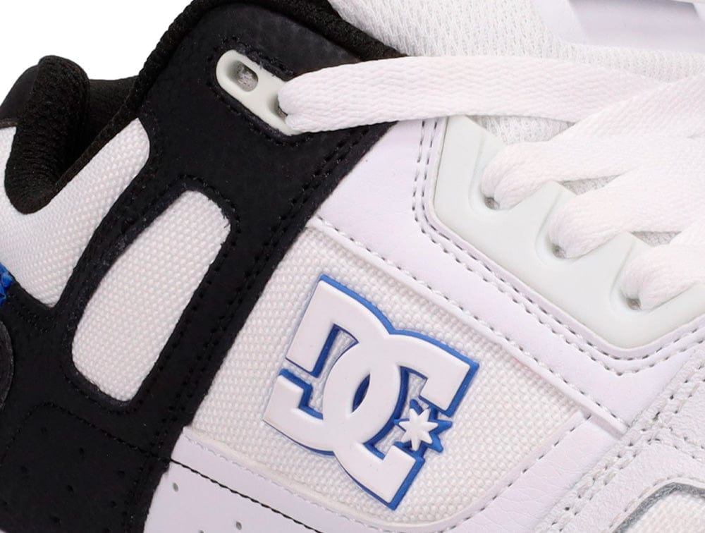 Zapatilla Dc Stag Hombre Blanco Negro Suela Blanco Gum