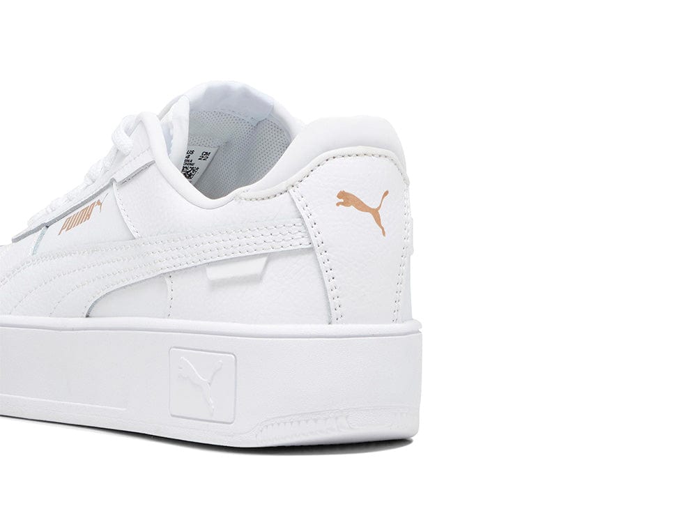 Zapatillas Puma Carina Street Cadete Mono Blanco