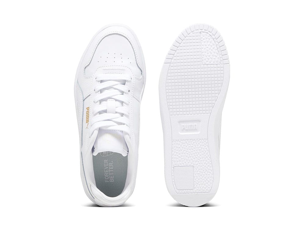 Zapatillas Puma Carina Street Cadete Mono Blanco