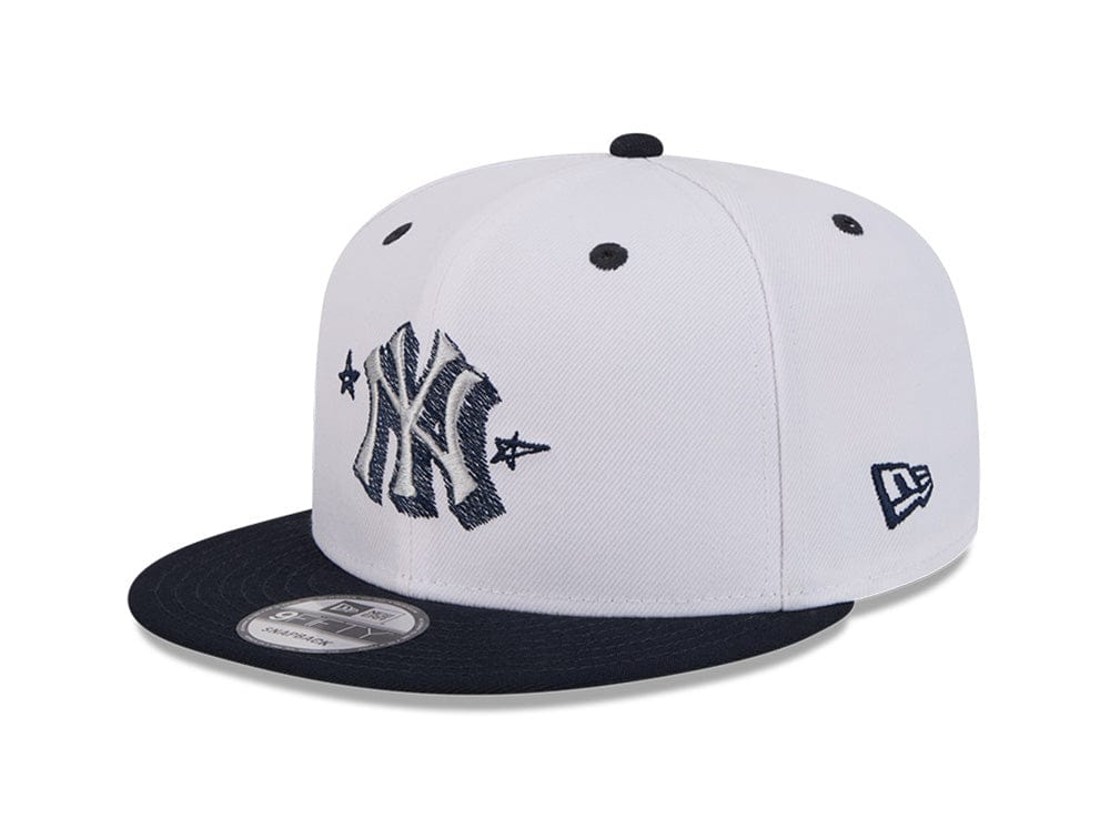 Jockey New Era 950 New York Yankees MLB Official Doodles Unisex Blanco