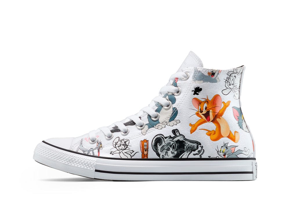 Zapatilla Converse Chuck Taylor Tom y Jerry Unisex Blanco