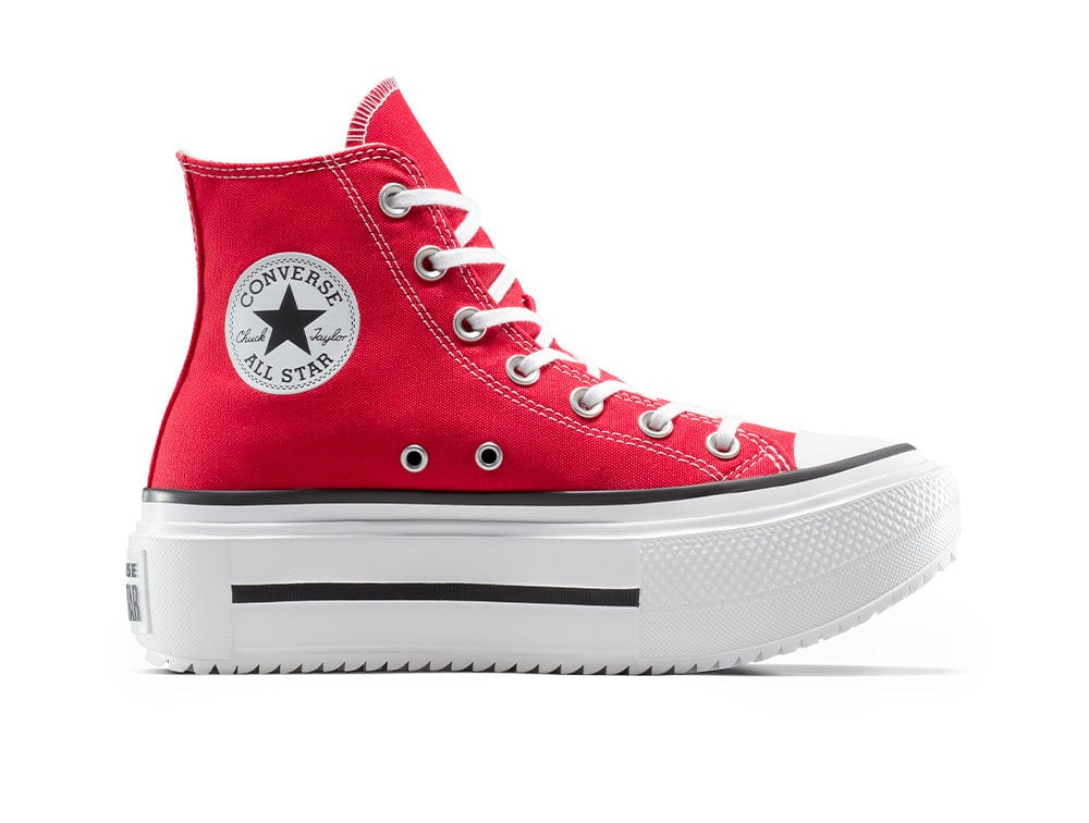 Zapatillas Converse Chuck Taylor Lift Double Stack Mujer Rojo