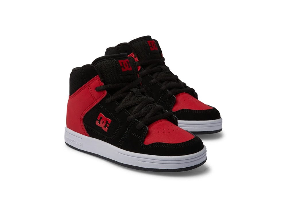Zapatilla Dc Manteca 4 HI Junior Rojo Negro Blanco