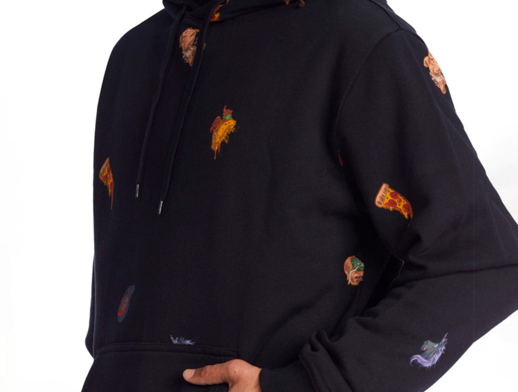 Poleron DC Deadpool All Over Ph Hombre Negro