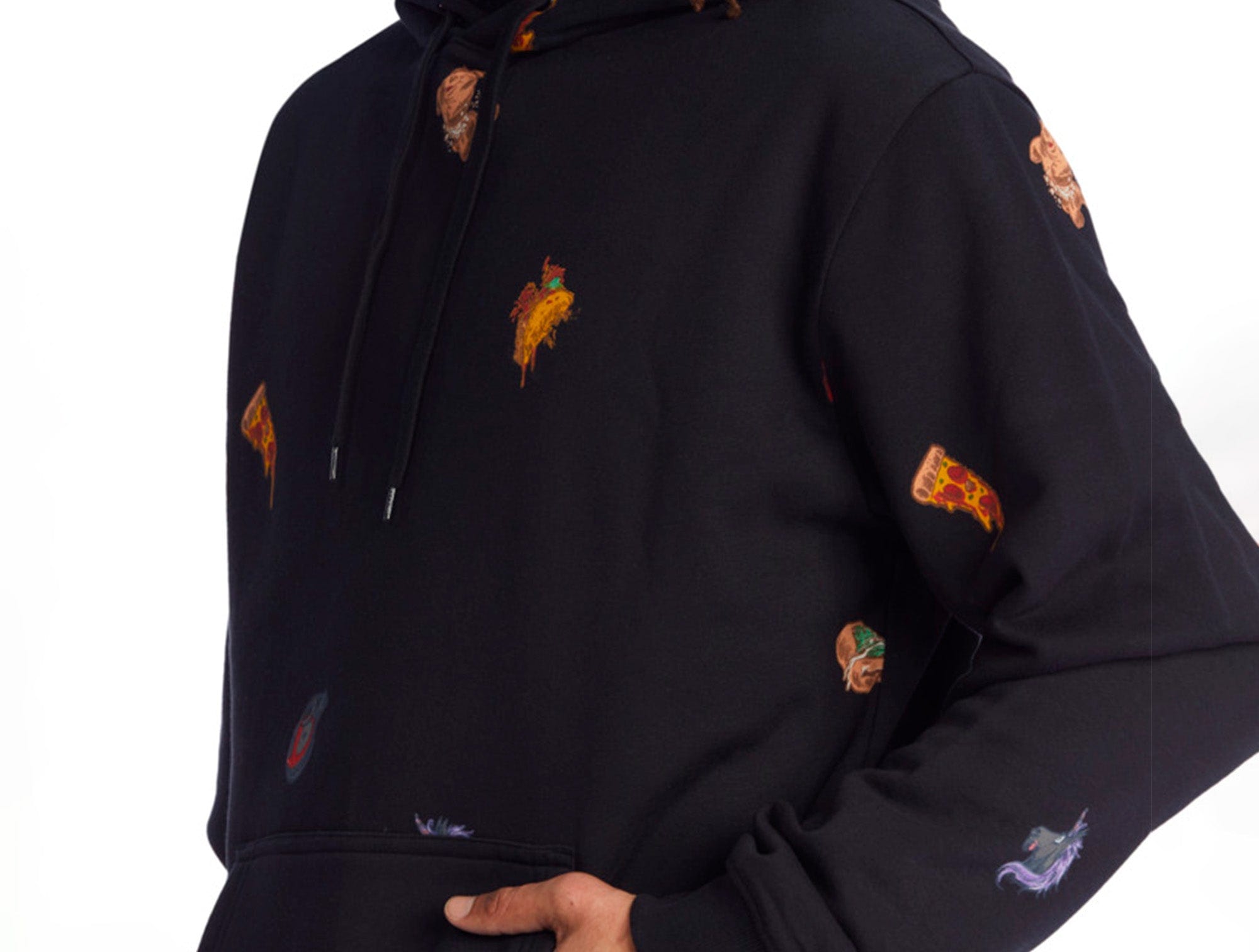 Poleron DC Deadpool All Over Ph Hombre Negro