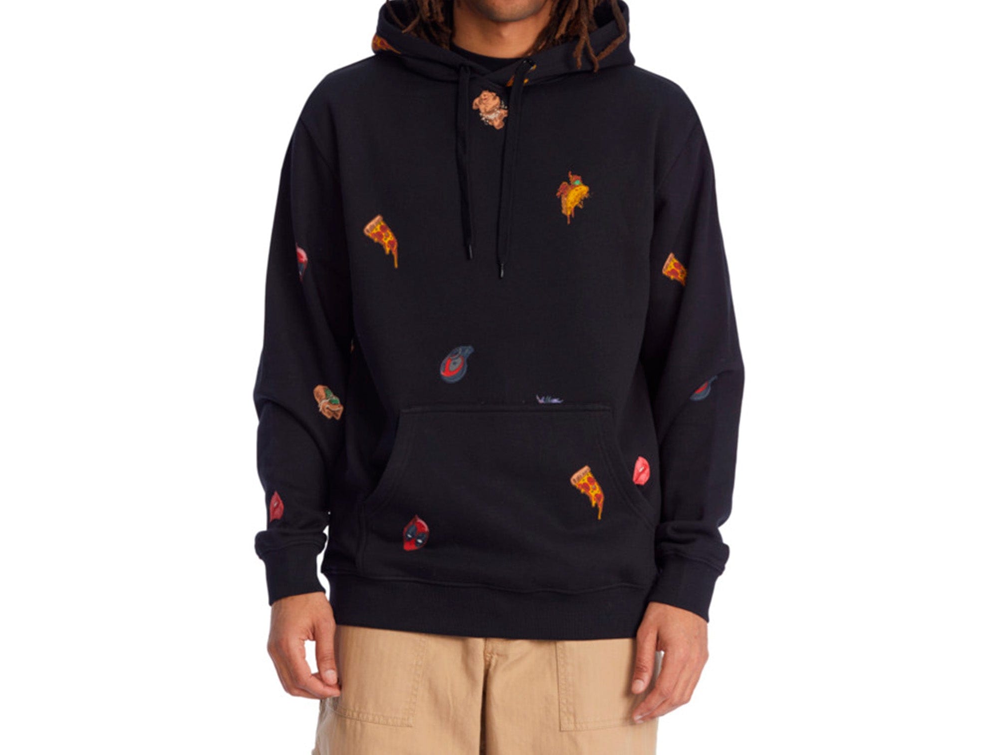 Poleron DC Deadpool All Over Ph Hombre Negro