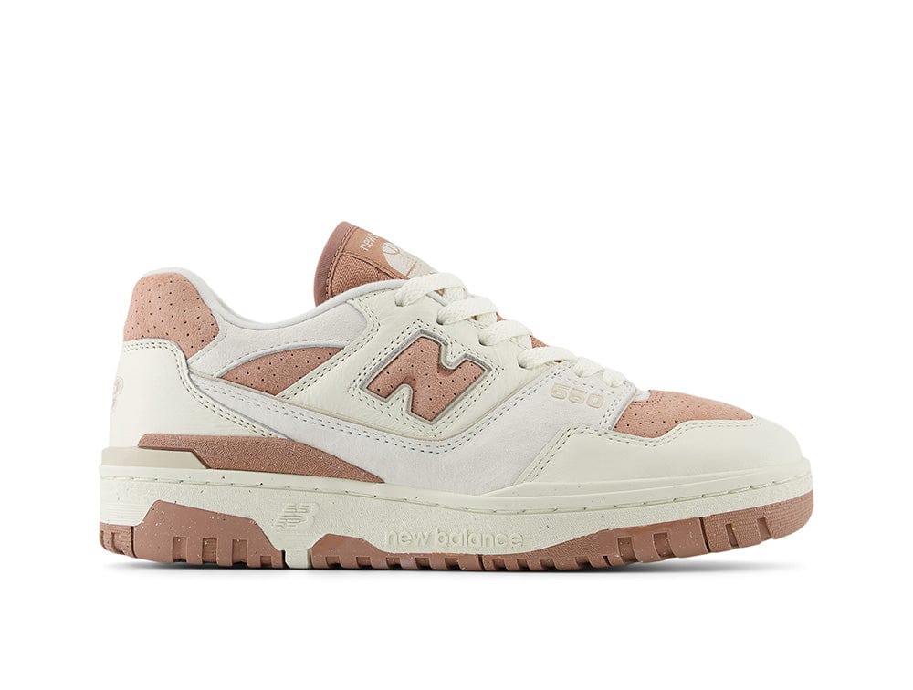 Zapatilla New Balance 550 Mujer Blanco Rosado
