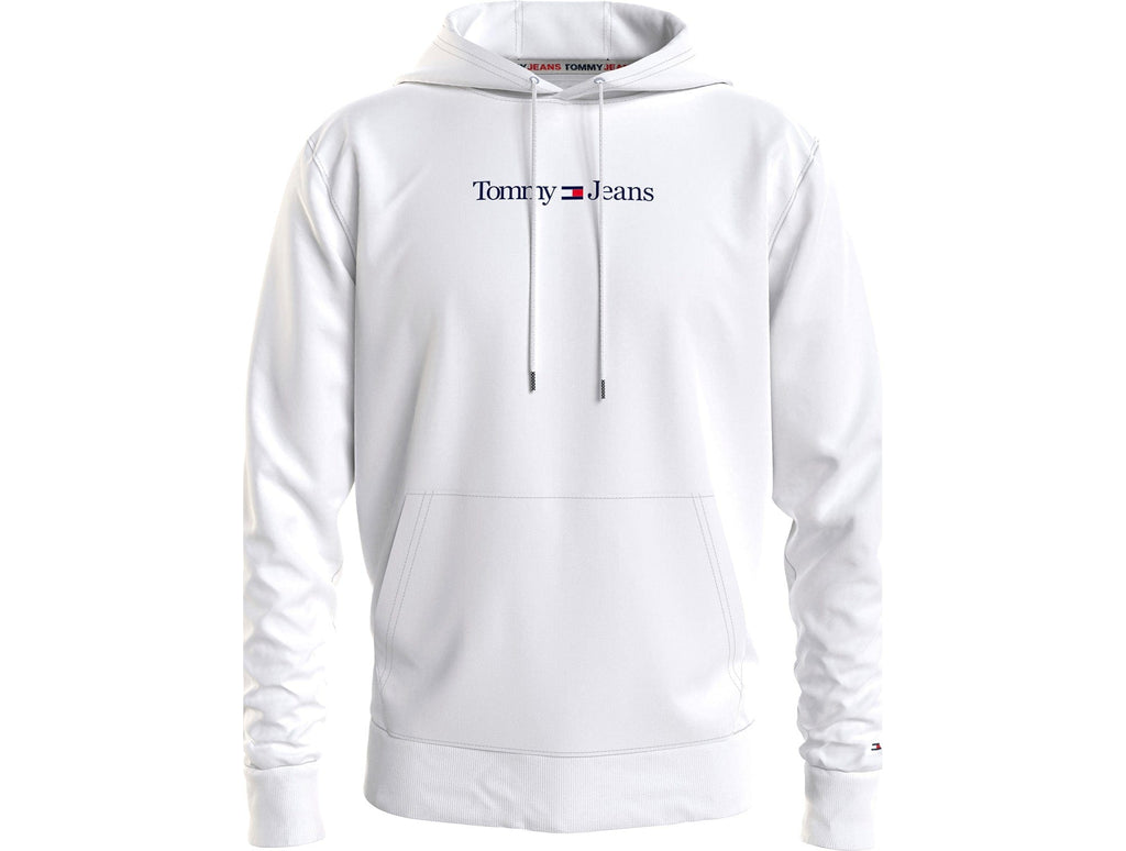 Poleron Cg Tommy Reg Linear Hoodie Hombre Blanco
