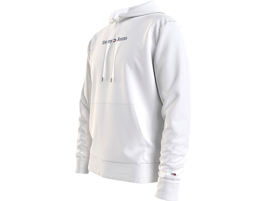 Poleron Cg Tommy Reg Linear Hoodie Hombre Blanco