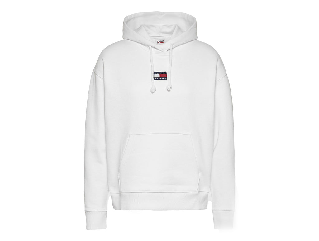 Poleron Cg Tommy Center Badge Hoodi Mujer Blanco