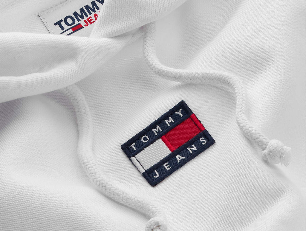 Poleron Cg Tommy Center Badge Hoodi Mujer Blanco