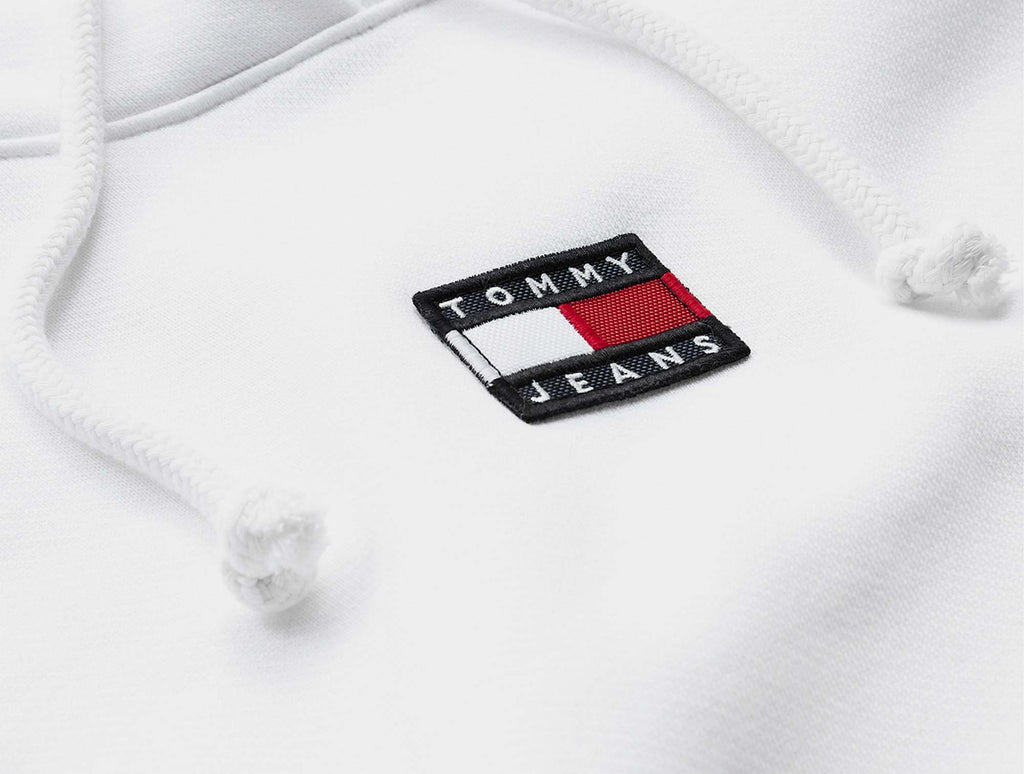 Poleron Cg Tommy Center Badge Hoodi Mujer Blanco