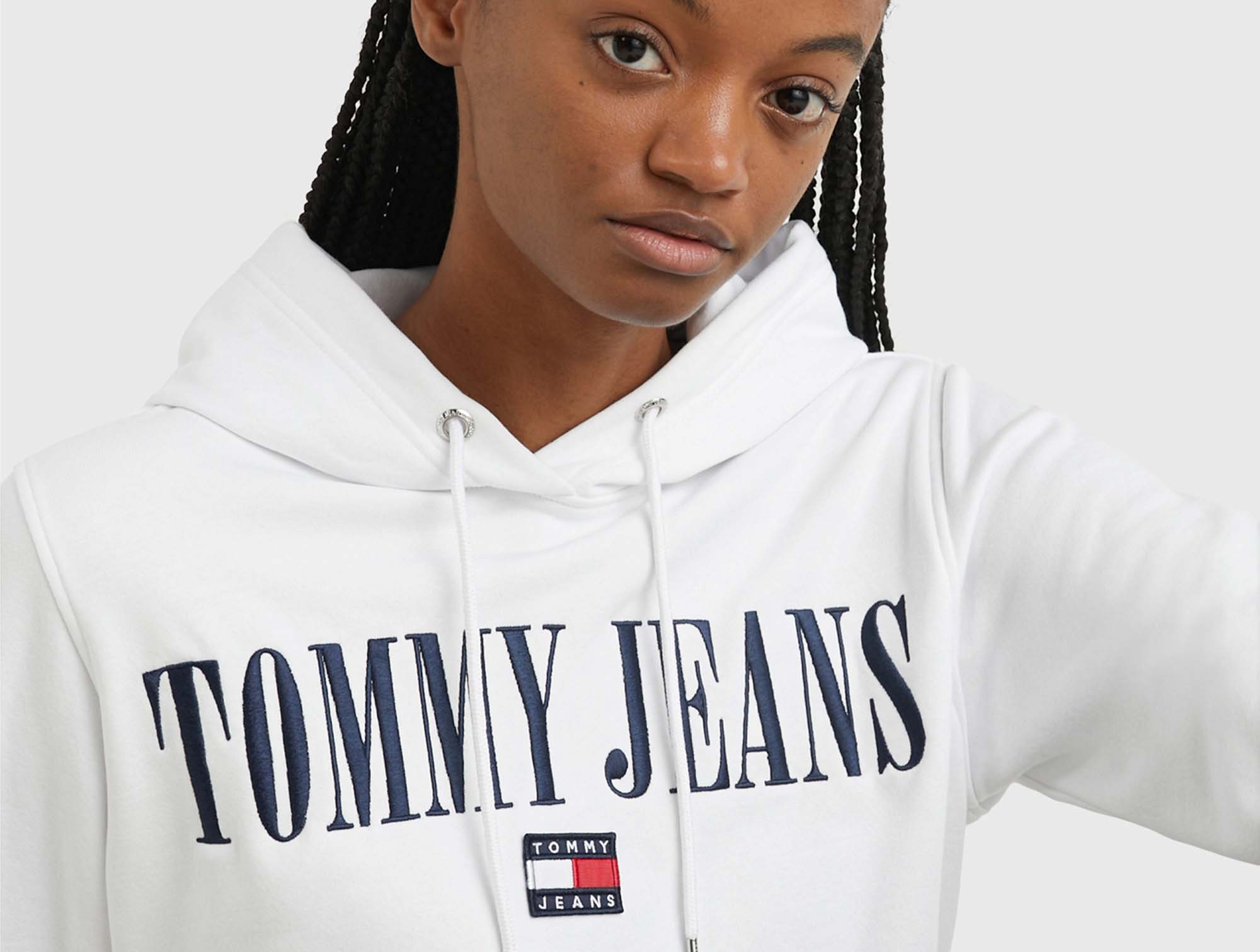 Poleron Cg Tommy Archive 2 Hoodie Mujer Blanco
