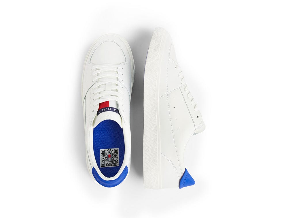 Zapatilla Tommy  Vulcanized Leat Hombre Blanco
