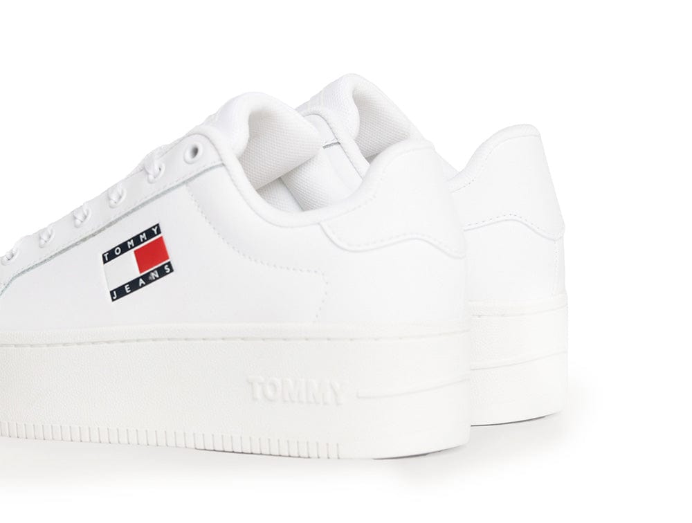 Zapatilla Tommy  Flatform Ess  Mujer Blanco