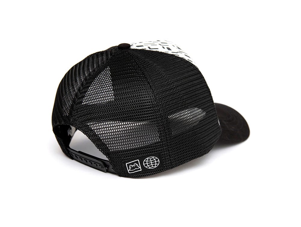 Jockey Trucker Gangsta Letters Unisex Blanco