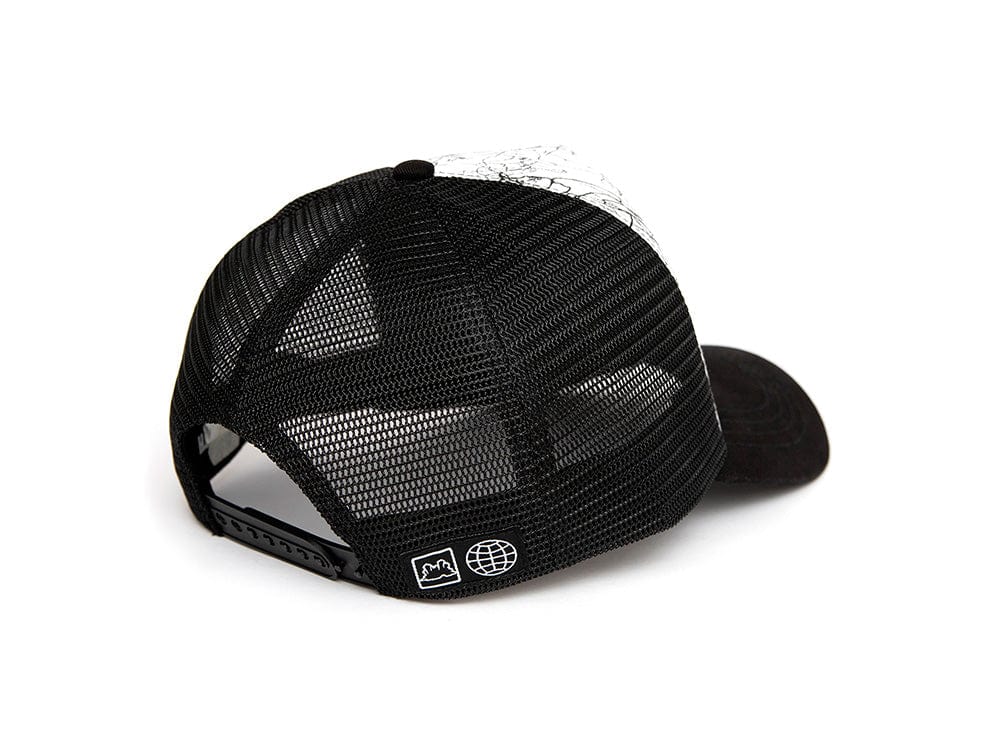 Jockey Trucker Gangsta Silouete Unisex Blanco