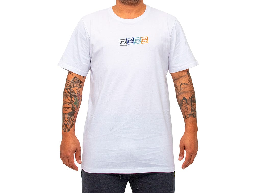 Polera Mc Gangsta Four Hombre Blanco