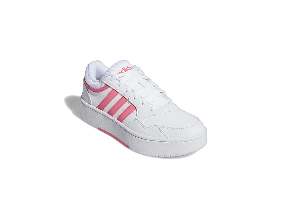 Zapatilla Adidas Hoops 3.0 Bold Cuero Mujer Blanco