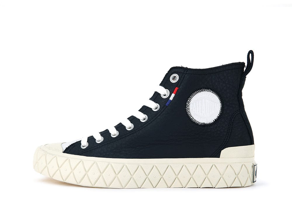 Zapatilla Palladium Palla Ace Mid Cuero Unisex Negro