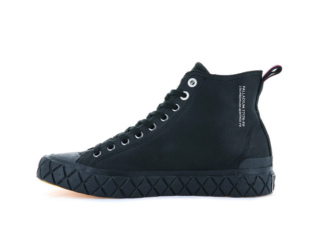 Zapatilla Palladium Palla Ace Mid Cuero Unisex Mono Negro